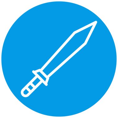 kılıç simgesi vektör illüstrasyonu