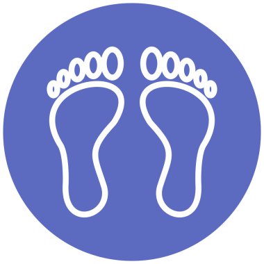 ayak ikonu vektör illüstrasyonu