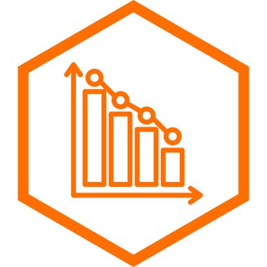 bar çizelgesi simgesi, vektör illüstrasyonu