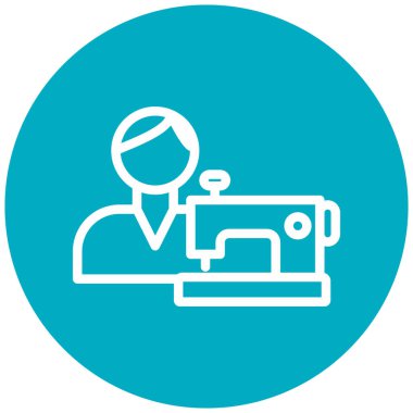 Dikiş makinesi simgesi vektör çizimi