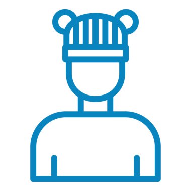 Adamım. Web simgesi basit illüstrasyon