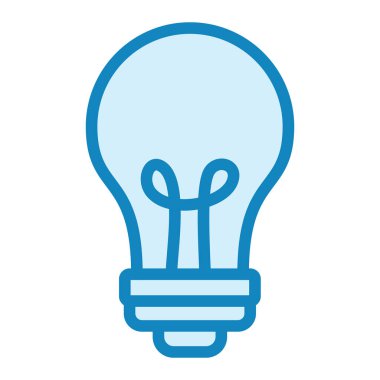 Ampul. Web simgesi basit illüstrasyon