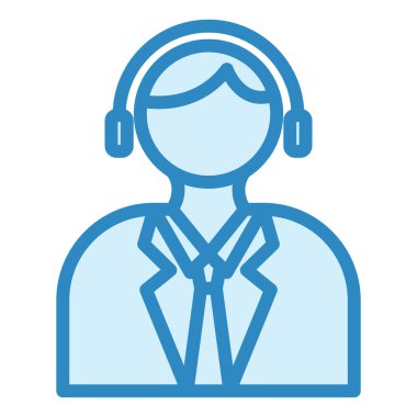 Yorumcu modern simge vektör illüstrasyonu 