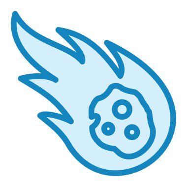 Göktaşı. Web simgesi basit illüstrasyon