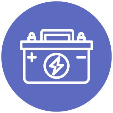 Pil. Web simgesi basit illüstrasyon