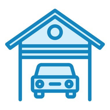 Araba konumu rozeti, harita simgesi simgesi. vektör illüstrasyonu