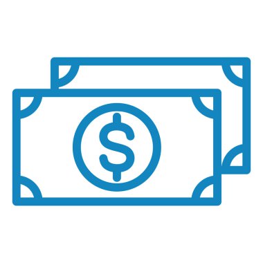 Para için. Web simgesi basit illüstrasyon