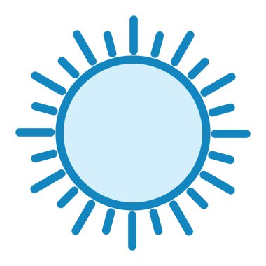 Güneş. Web simgesi basit illüstrasyon 