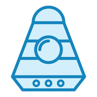 Uzay Kapsülü. Web simgesi basit illüstrasyon 