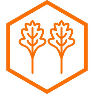 Bir ağaç simgesinin vektör illüstrasyonu