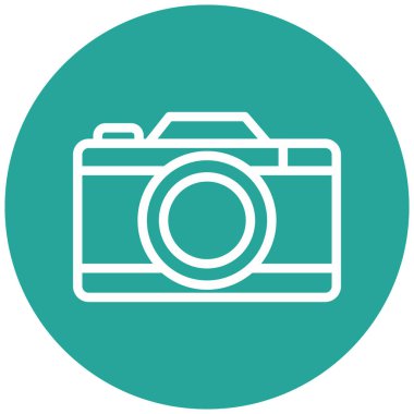 Kamera. Web simgesi basit illüstrasyon