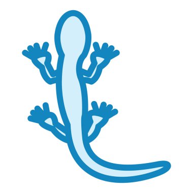 Kertenkele modern ikon vektör çizimi 