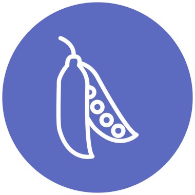 Bezelye modern ikon vektör illüstrasyonu