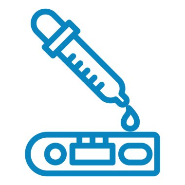 Şırınga. Web simgesi basit illüstrasyon