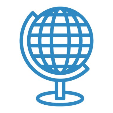 Küre. Web simgesi basit illüstrasyon