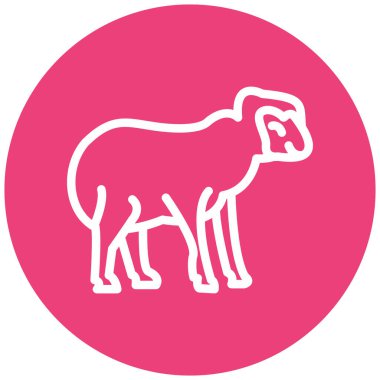 koyun modern ikon vektör illüstrasyonu