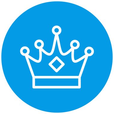 taç simgesi vektör illüstrasyonu