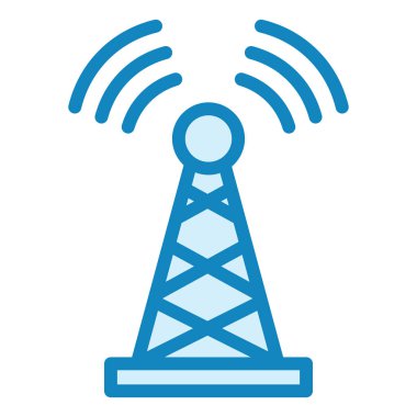 Anten. Web simgesi basit illüstrasyon 