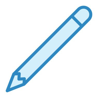 Kalem. Web simgesi vektör illüstrasyonu