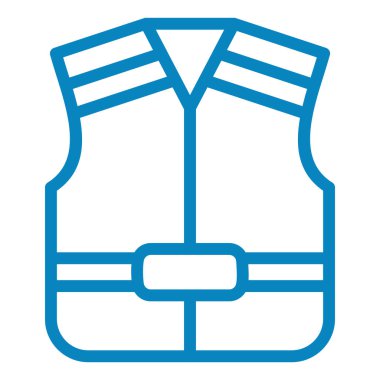 Yelek. Web simgesi basit illüstrasyon