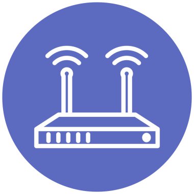 Yönlendirici. Web simgesi basit illüstrasyon