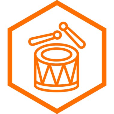 davul. Web simgesi basit tasarım