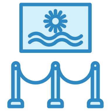 Sergi modern simge vektör illüstrasyonu 