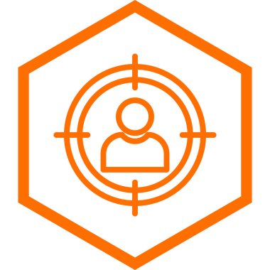 hedef simge vektör illüstrasyonu