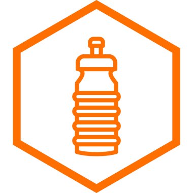 su şişesi simge vektör çizim