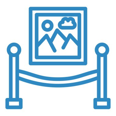 müze web simgesi basit tasarım