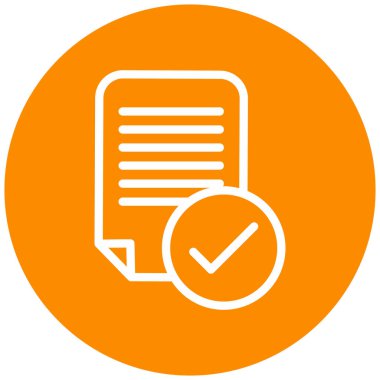 Kontrol listesi. Web simgesi vektör illüstrasyonu