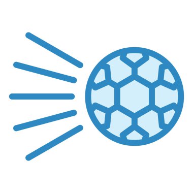 Futbol Vuruşu modern ikon vektör illüstrasyonu 