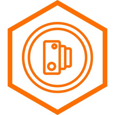 turuncu kredi kartı simgesi, vektör illüstrasyonu