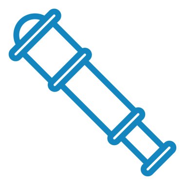 Teleskop simgesinin vektör illüstrasyonu