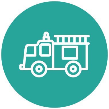 ambulans vektör simgesi modern basit illüstrasyon