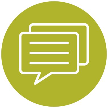 Konuş. Web simgesi basit illüstrasyon