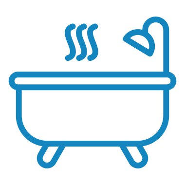 Küvet. Web simgesi basit tasarım