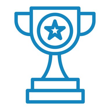 Kupa. Web simgesi basit illüstrasyon