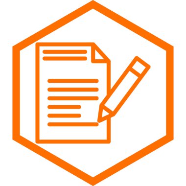 Belge. Web simgesi basit illüstrasyon