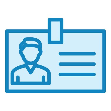 Kimlik kartı. Basit resimleme