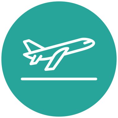 Uçak. Web simgesi basit illüstrasyon