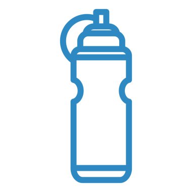 Su şişesi ikonu. Web için basit spor karıştırıcı vektör simgeleri çizimi