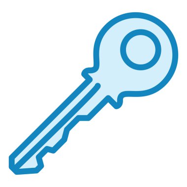 Anahtar simgesi vektör illüstrasyonu