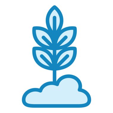 Bitki. Web simgesi basit illüstrasyon 