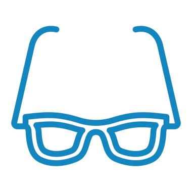 Gözlük. Web simgesi basit illüstrasyon