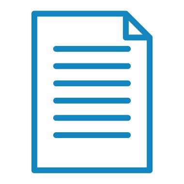 Belge. Web simgesi basit illüstrasyon