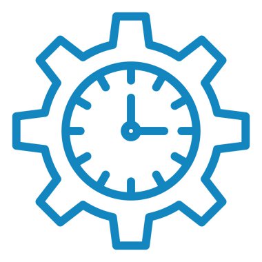 zaman simgesi ayarlanıyor. vektör illüstrasyonu.