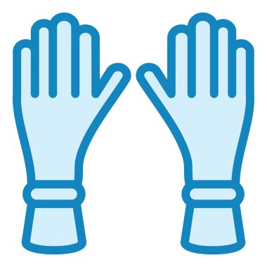 Mutfak Eldivenleri modern ikon vektör resimlemesi