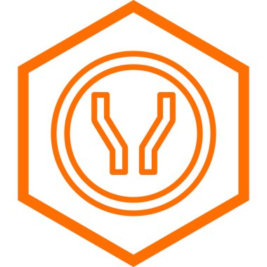 Balık simgesinin vektör illüstrasyonu