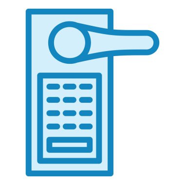 Akıllı kilit. Web simgesi basit illüstrasyon 